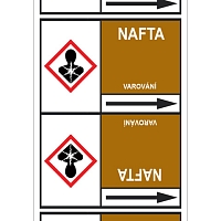 Značení potrubí, nafta